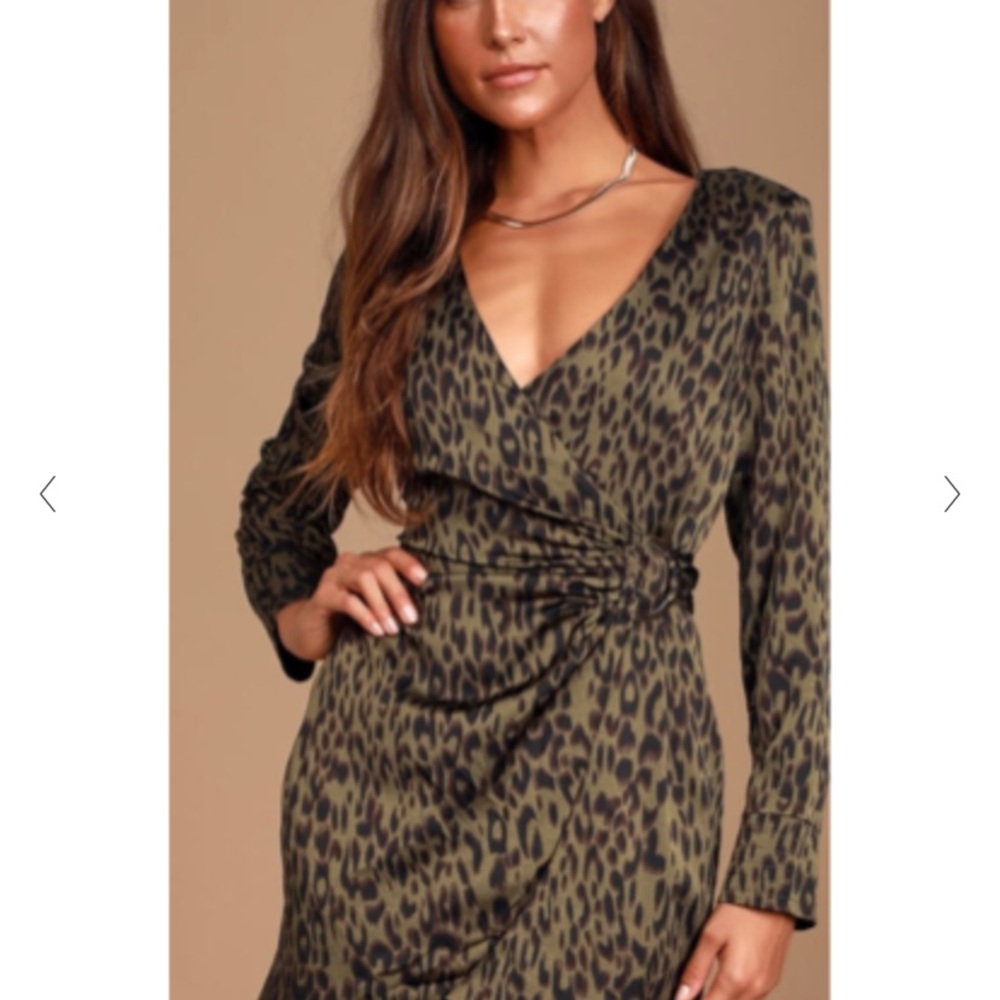 New Lulu’s Animal Print Wrap Around Dress